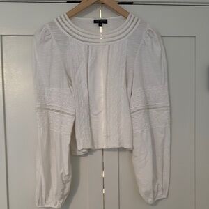 Top shop  White soft cotton Lace detail top